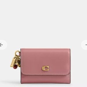 Coach Essential Flap Card Case NWT